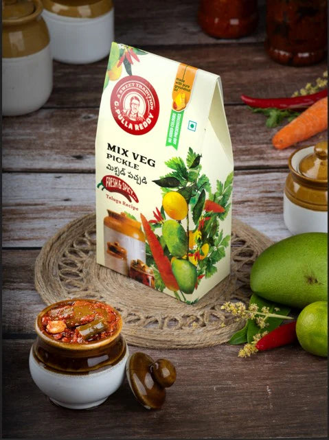 G Pulla Reddy Mixed Veg Pickle - 300g