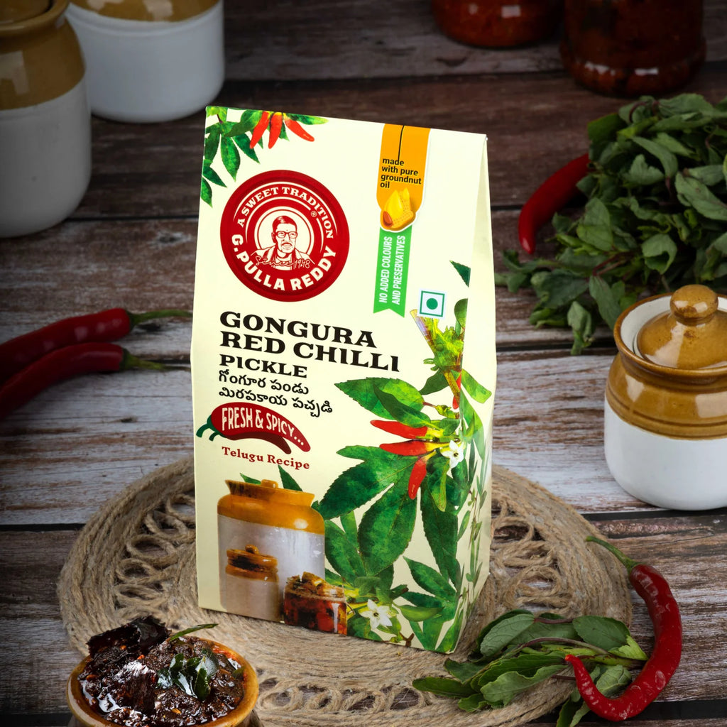 G Pulla Reddy Red Chilli Pickle - 300g