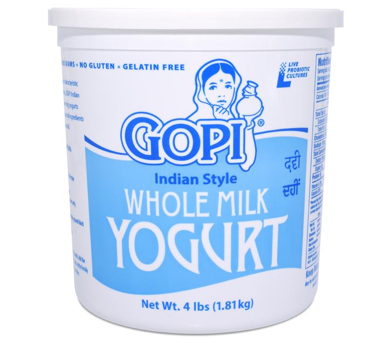 Gopi Yogurt Whole Milk - 4lb