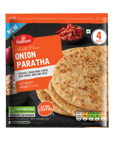 Haldirams Paratha Onion FRZ (pack of 4)- 400g