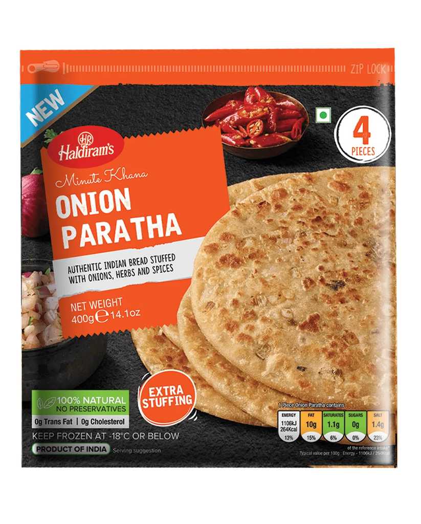 Haldirams Paratha Onion FRZ (pack of 4)- 400g