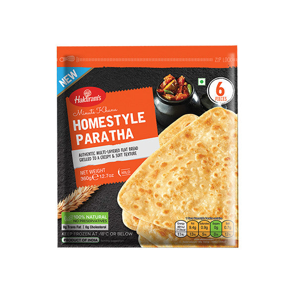 Haldirams Paratha Homestyle FRZ (6 pack)- 360g
