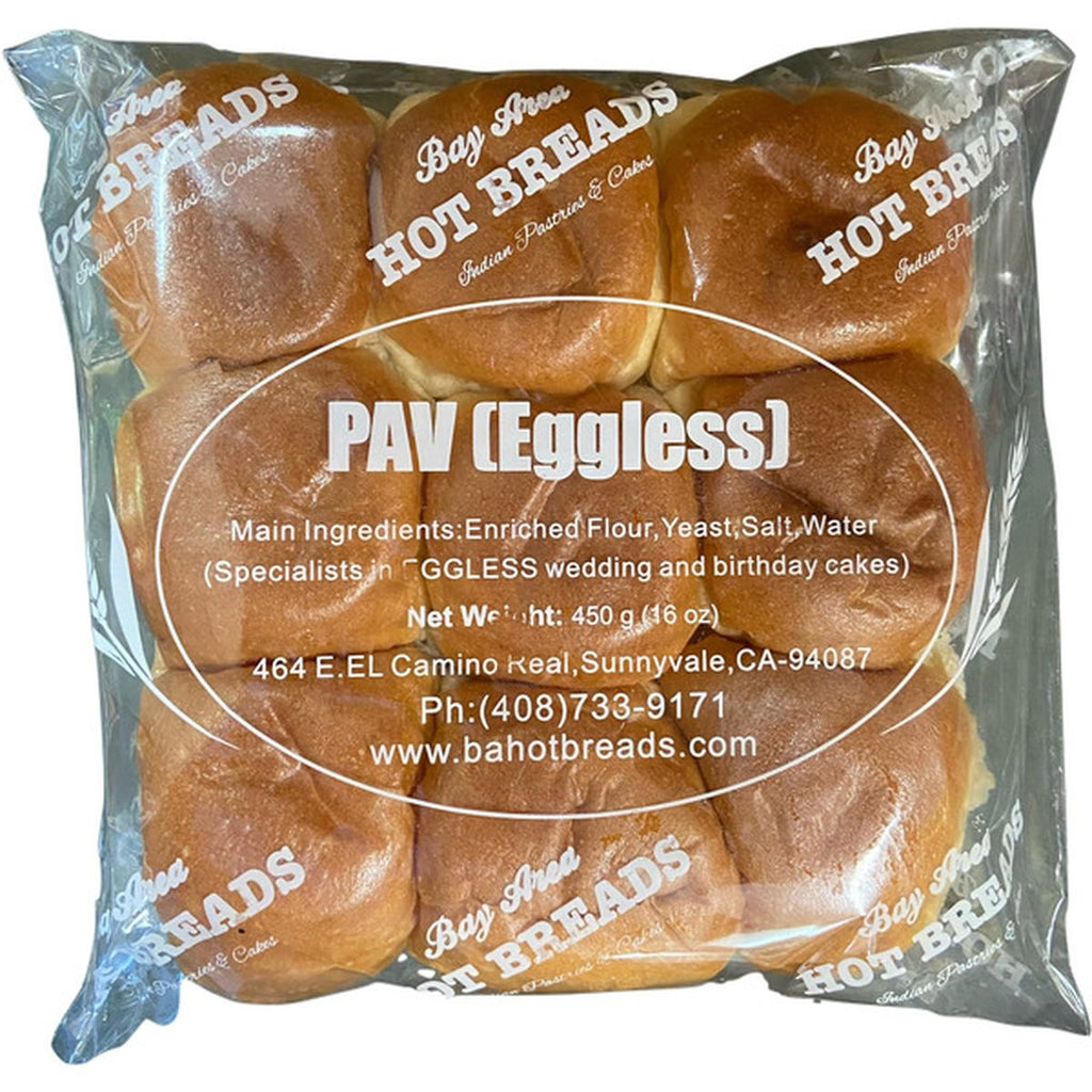 Hot Breads Whole Wheat Pav Eggless - 1lb