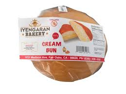 Iyengaran Bakery Cream Bun Eggless - 2pcs