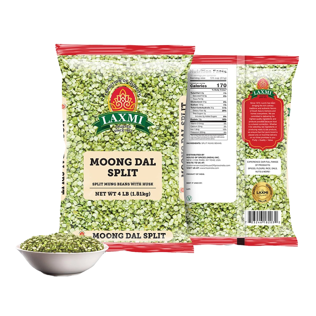 LAXMI MOONG DAL SPLIT (W/ SKIN) 2 lb