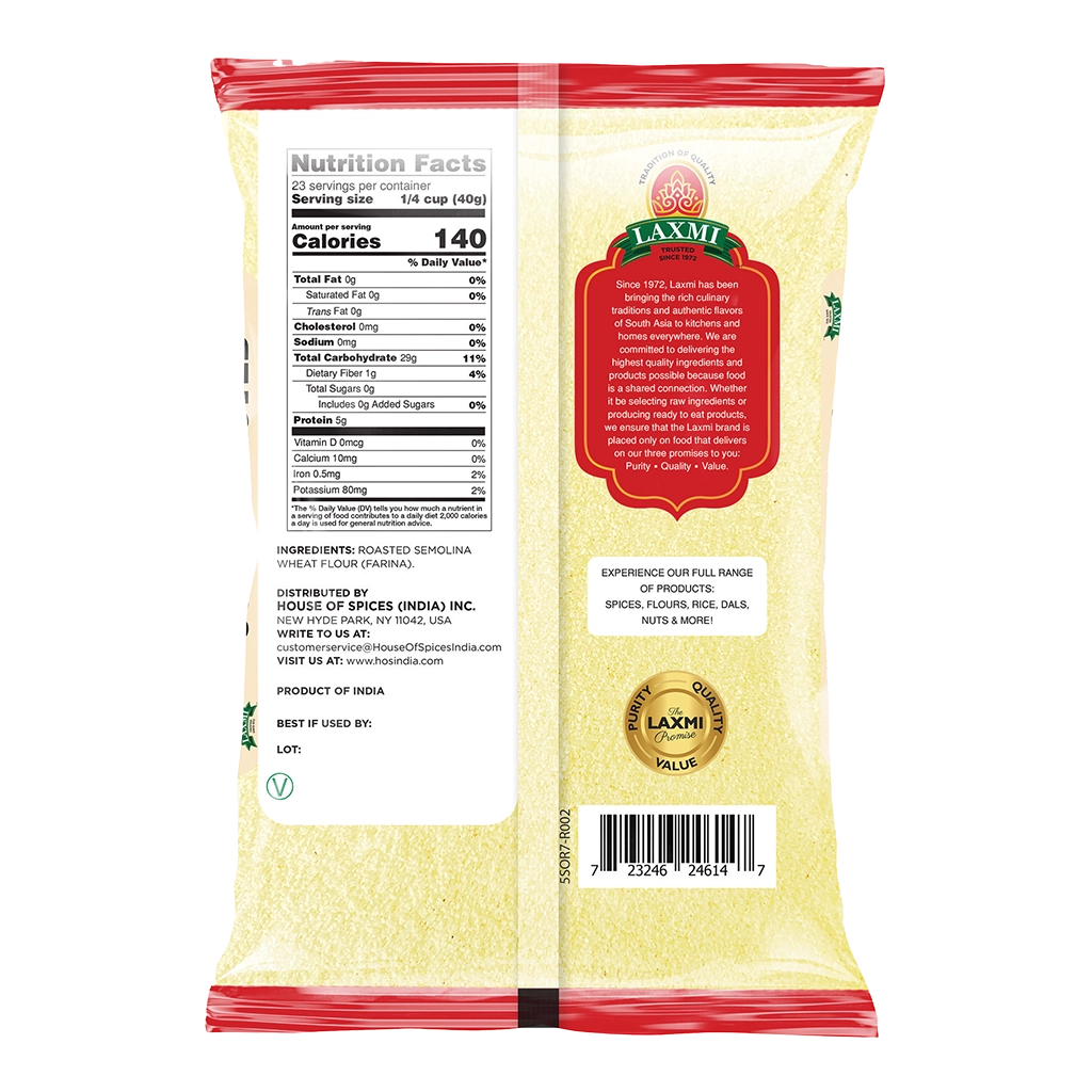 LAXMI ROASTED SOOJI 2 lb