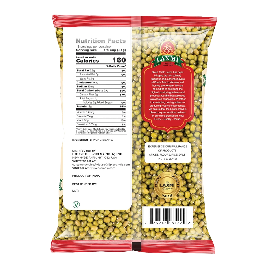 LAXMI WHOLE MOONG SMALL 2 lb