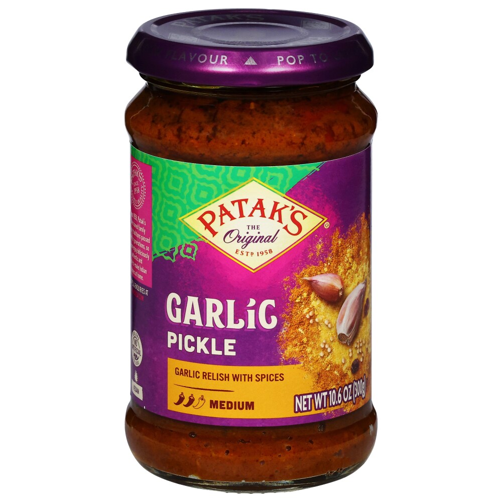 Pataks Garlic Relish Medium - 10oz