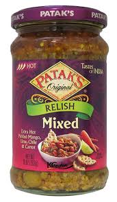 Pataks Mixed Relish Extra Hot - 10oz