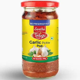 Telugu Foods Garlic Pickle - 300g