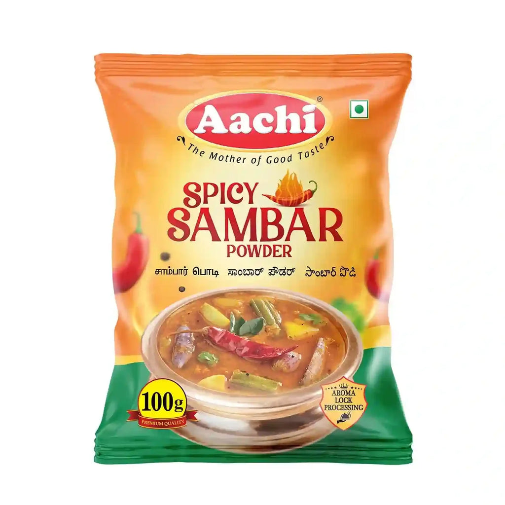 Aachi Sambar Powder Spicy - 100g