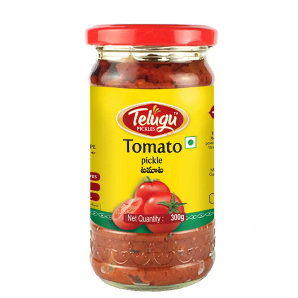 Telugu Foods Tomato Pickle With Garlic - 300g